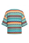 Jacquard Pullover, Retro Crochet Pattern Navy Wash