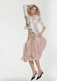 Jei's C234 Oversized v-neck pullover, with 3/4 Sleeves