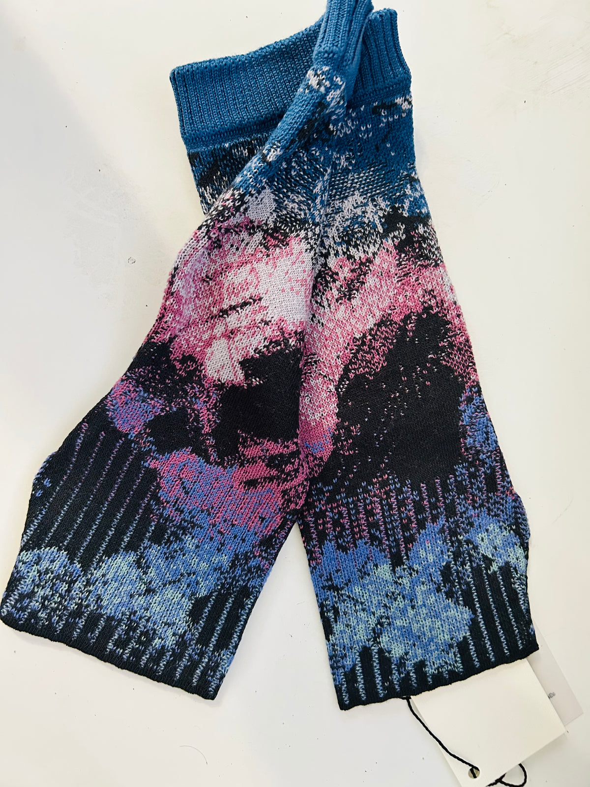 Wrist Warmers, Camouflage Pattern Anthracite
