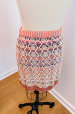 Skirt, Geometric Pattern Almond Wash