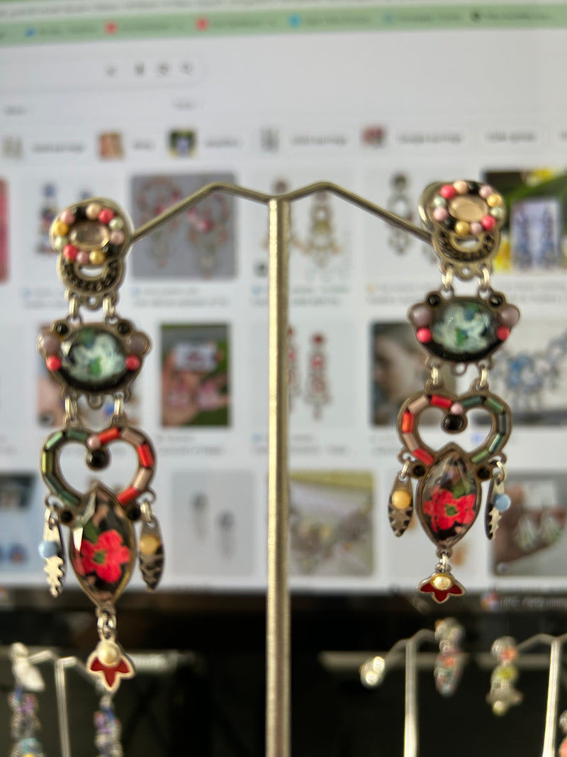 Yoolies Carnival Long Length Stud Earrings