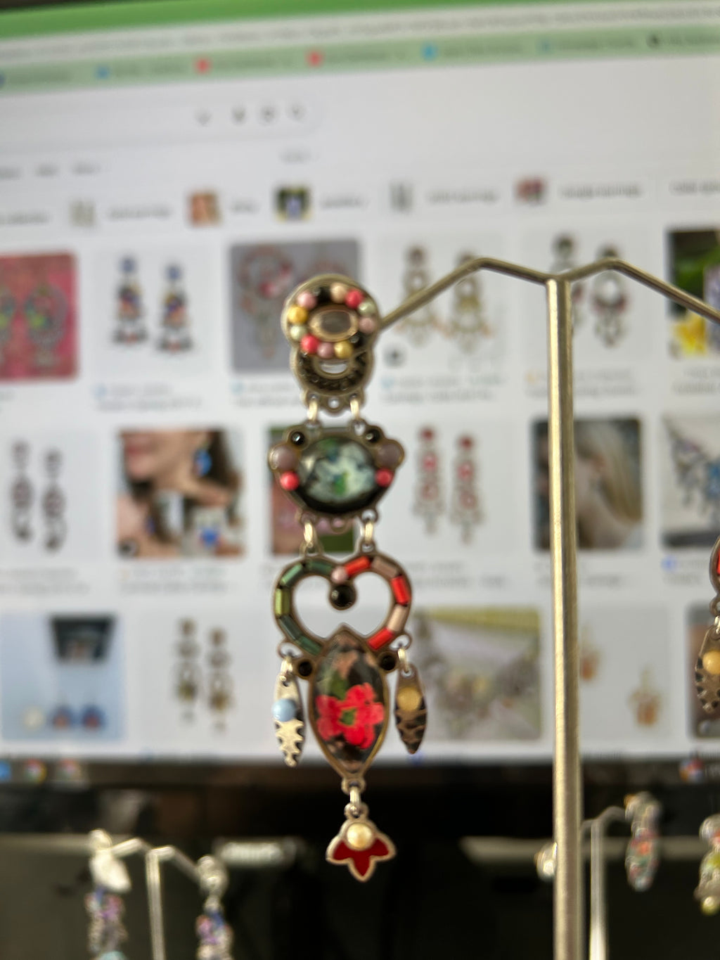 Yoolies Carnival Long Length Stud Earrings
