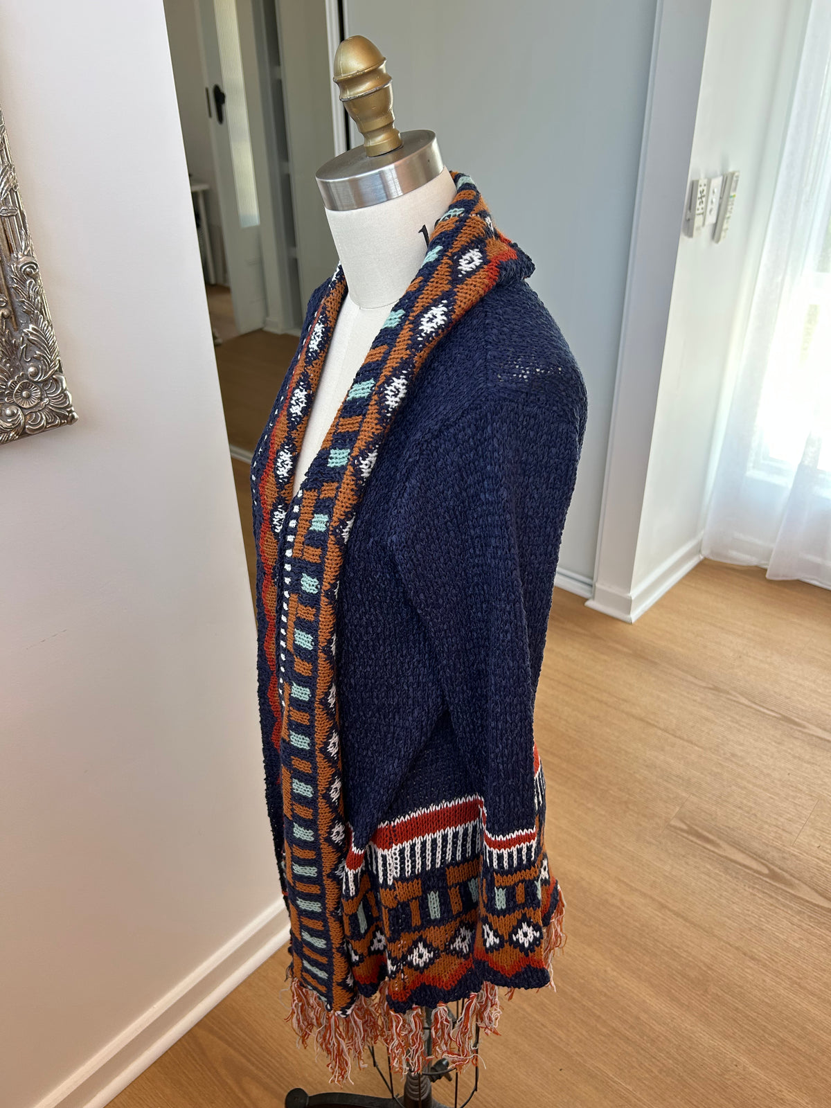 Free Spirit Throw Navy Blue & Rust