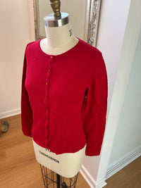 King Louie Cardigan Roundneck Cocoon Icon Red