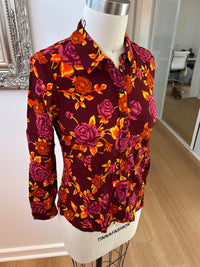 King Louie Rosie Blouse Doherty Merlot Brown