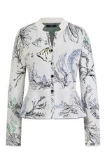 Jacket, Seabed Motif - Off-White