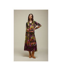 Jei's Long Pleated Skirt B184