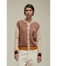 Jei's Multicolour Cardigan with Applique, double Use. B321/25