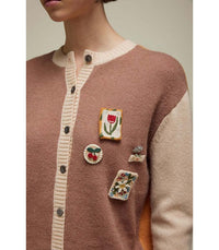 Jei's Multicolour Cardigan with Applique, double Use. B321/25