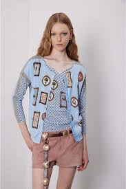 Jei's C104 Country Print Cardigan Double Use Twin Set
