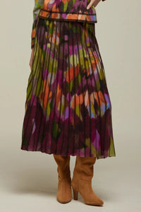 Jei's Long Pleated Skirt B184