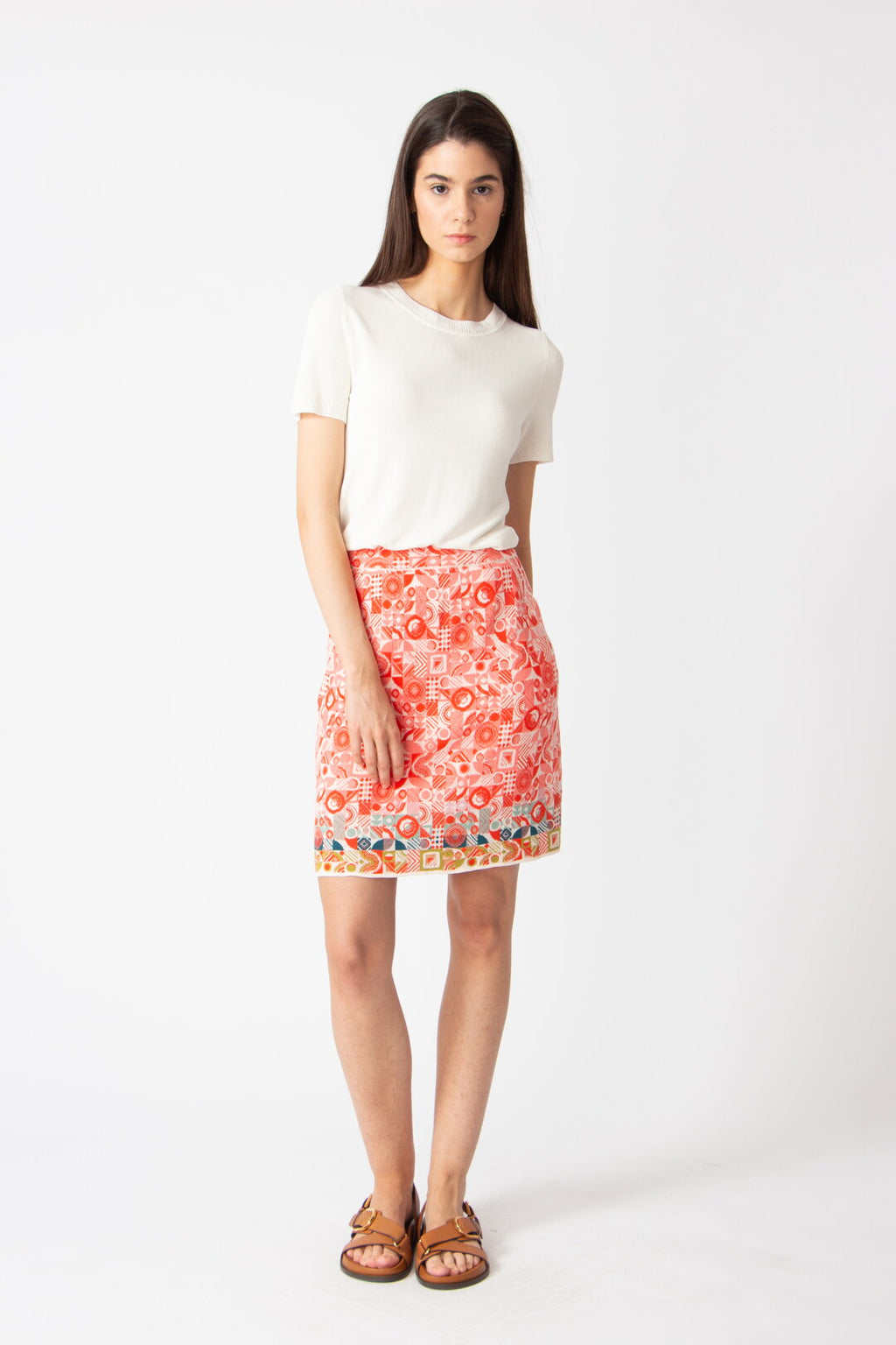 Skirt, Mix&Match Pattern Aqua Wash
