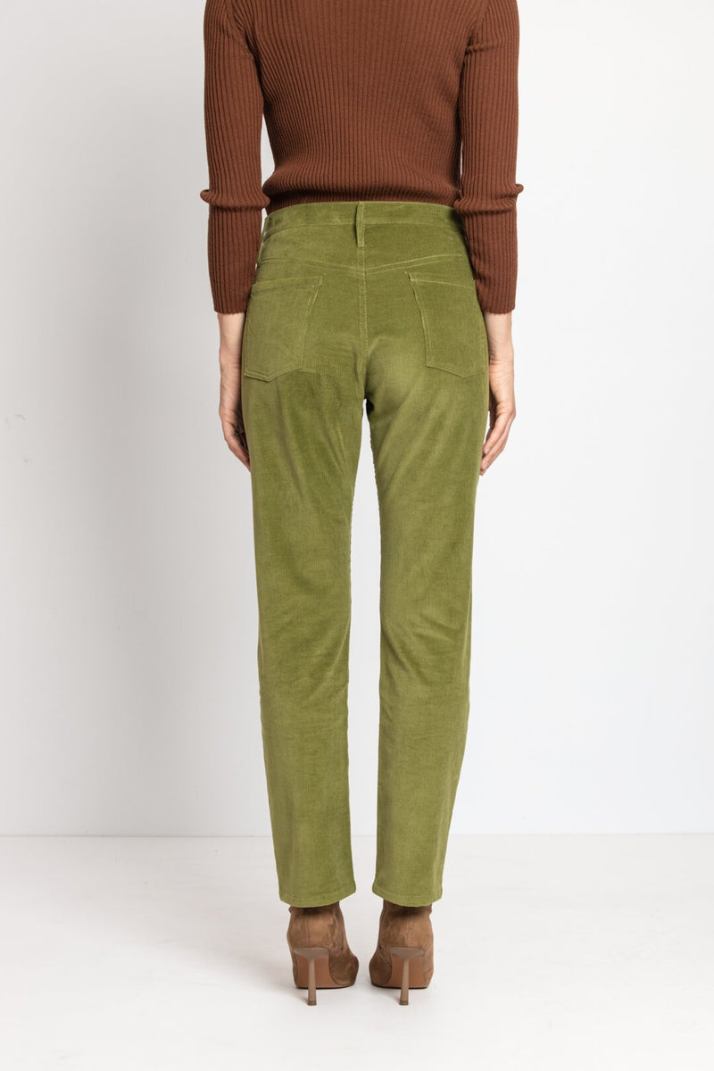 Solid Corduroy Pants - Green