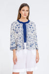 Cropped Jacquard Cardigan Andalusia Pattern