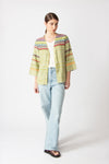 Cardigan, Retro Crochet Pattern Yellow
