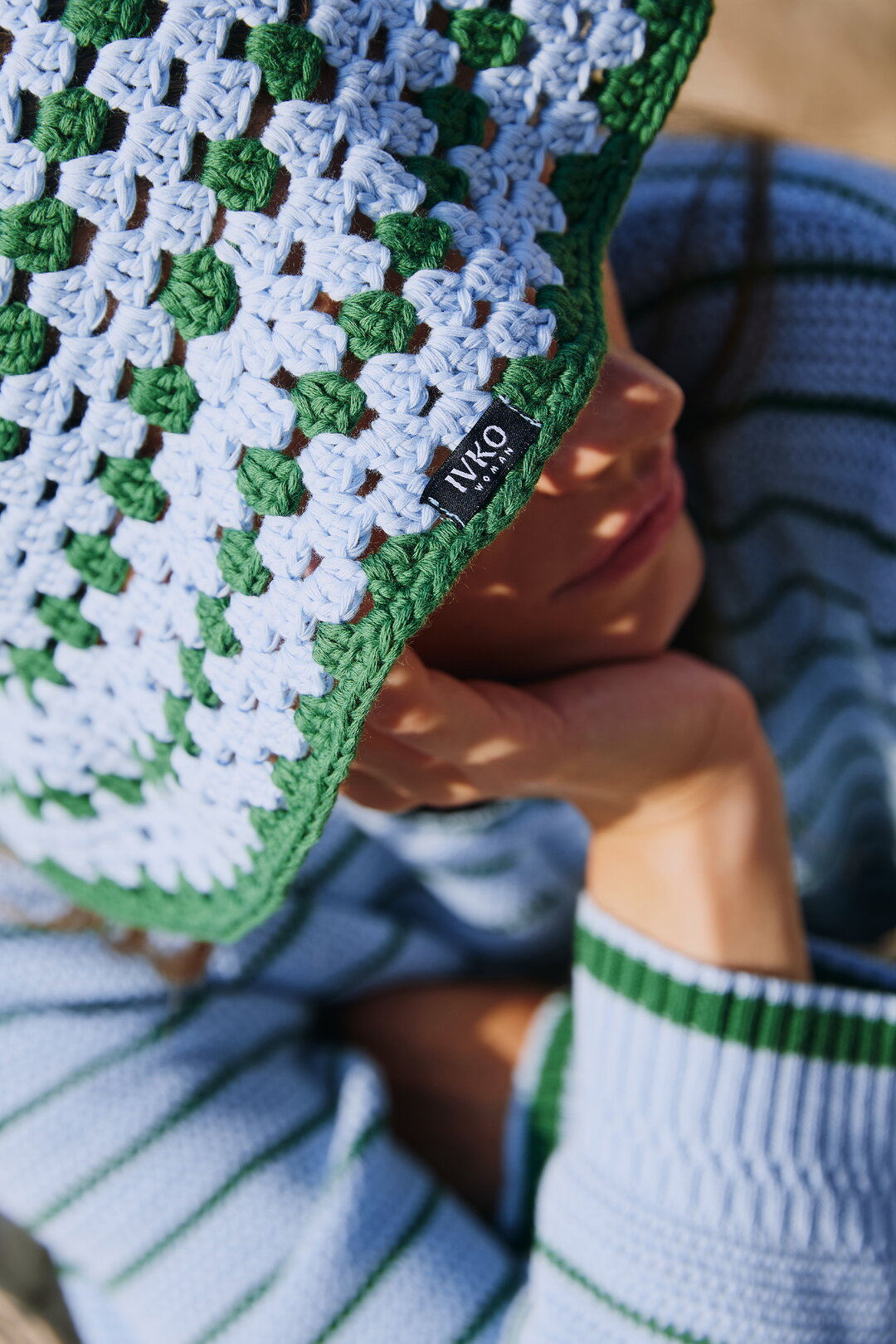 Handmade Crochet Hat - Sky Wash - “Only 1 Available”