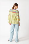 Cardigan, Retro Crochet Pattern Yellow