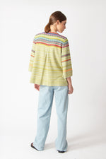 Cardigan, Retro Crochet Pattern Yellow