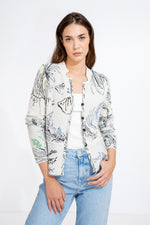 Jacket Seabed Motif - Off-White