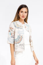 Embroided Jacket Lotos Motif