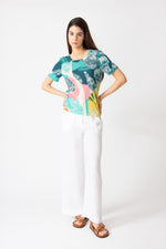 Printed Pullover, Maximalist Tropics Pattern