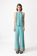 Sleeveless Pullover, Retro Crochet Patter Capri Wash