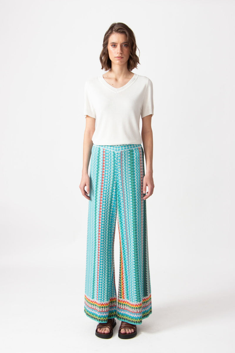 Knitted Pants, Retro Crochet Pattern Capri Wash