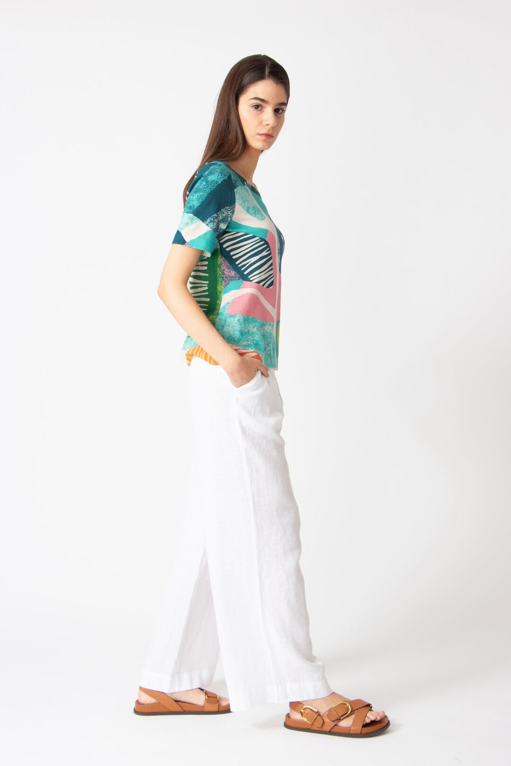 Printed Pullover, Maximalist Tropics Pattern