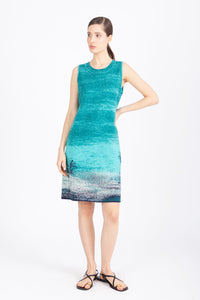Dress, Urban Sun Pattern - Blue Wash - “Only 1 Available”