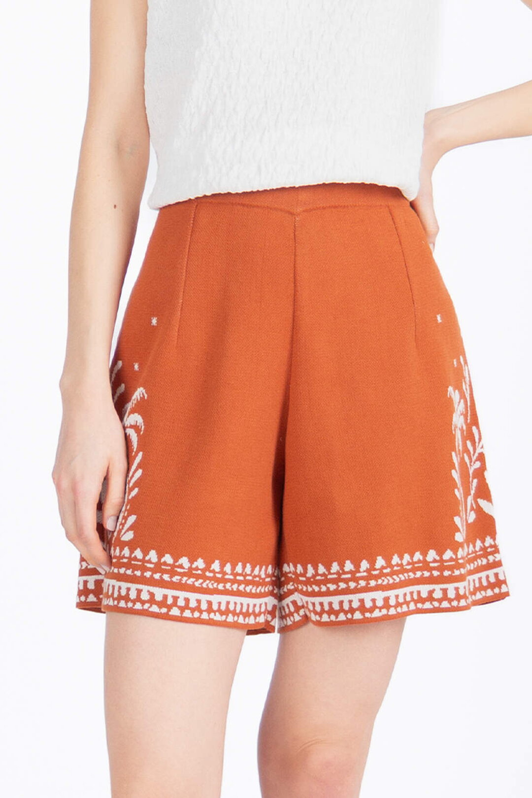 Ivko Jacquard Shorts, Urban Botanic Pattern