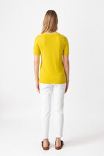 Pullover O-Neck yellow Wash
