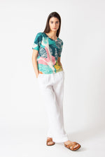 Printed Pullover, Maximalist Tropics Pattern