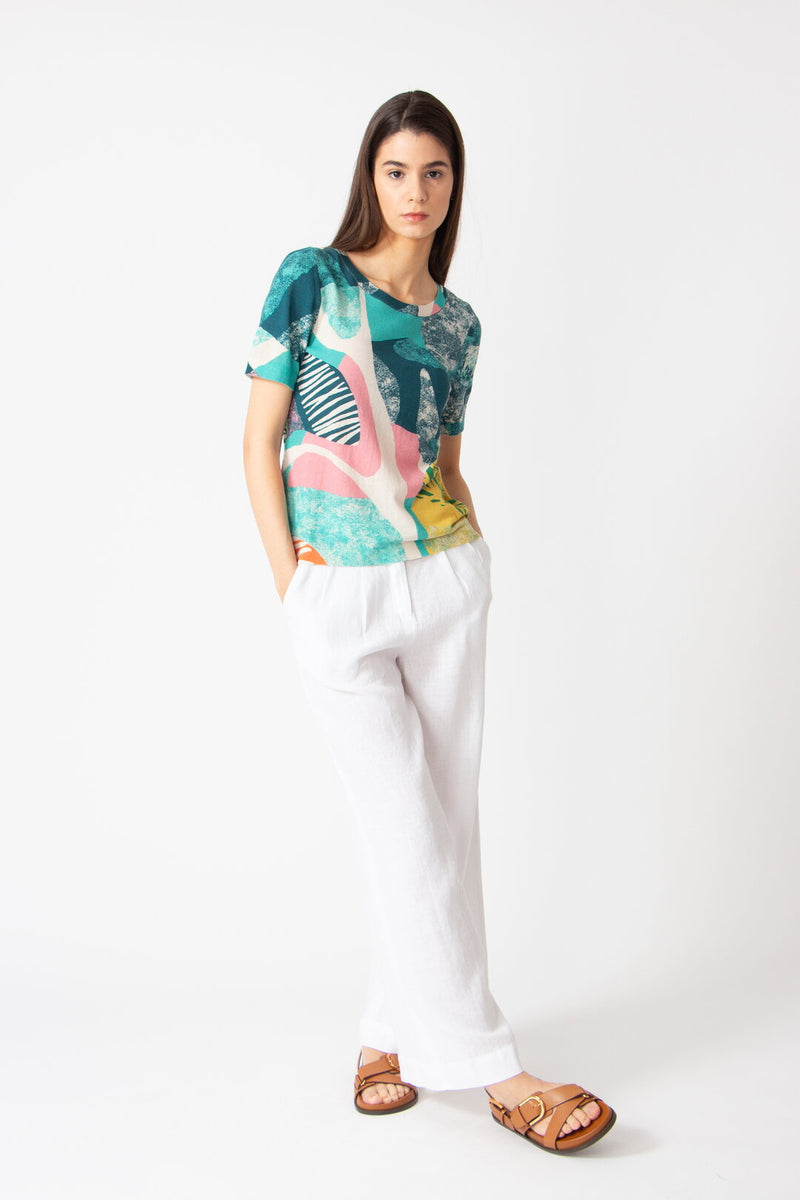 Printed Pullover, Maximalist Tropics Pattern