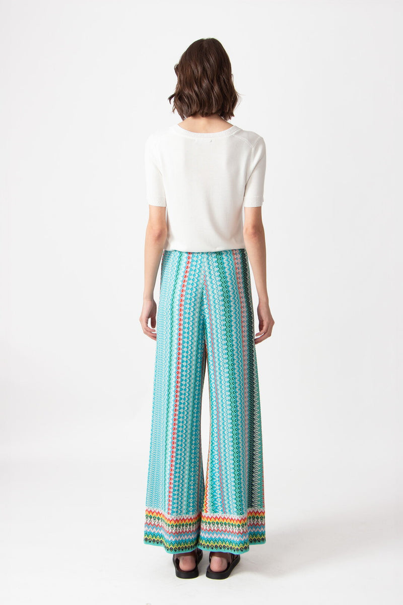 Knitted Pants, Retro Crochet Pattern Capri Wash