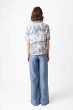 Pullover, Garden Nostalgic Pattern China Blue Wash