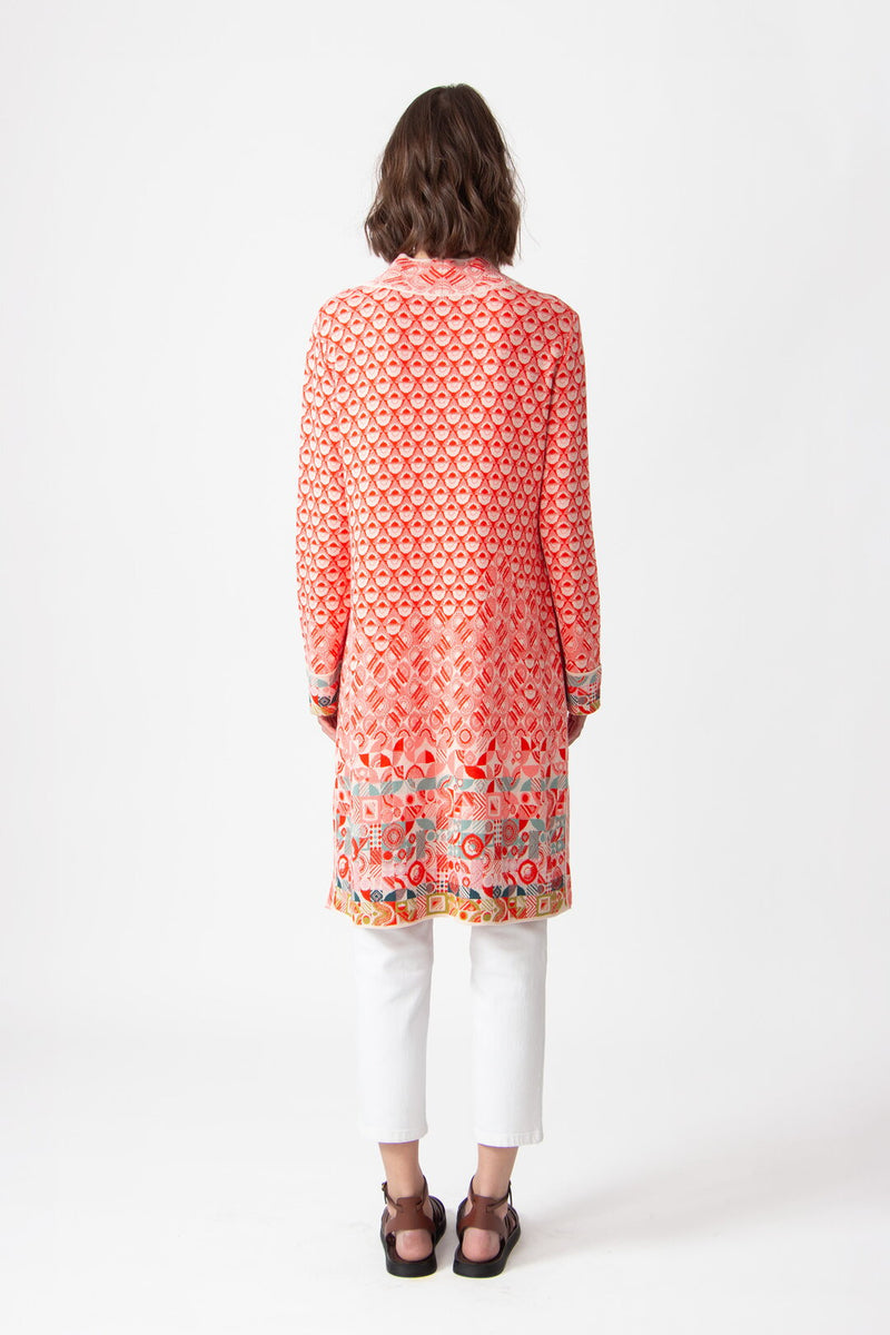 Jacquard Coatigan, Mix&Match Pattern