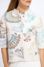 Embroided Jacket Lotos Motif