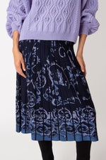 Jacquard Midi Skirt, Illumination Pattern