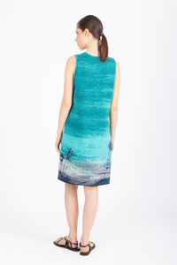 Dress, Urban Sun Pattern - Blue Wash - “Only 1 Available”