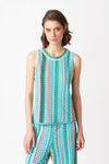 Sleeveless Pullover, Retro Crochet Patter Capri Wash