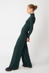 Knit Pants, Contrasting Stripe - Forest Wash