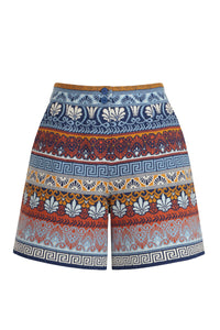 Jacquard Shorts, Mediterranean Pattern - Navy Wash - “Only 1 Available”