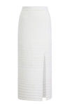 Pencil Skirt with slit White