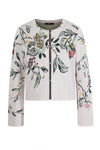 Jacquard Cardigan, Floral Pattern