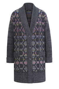Coatigan, Geometric Pattern