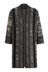 Long Cardigan, Andalusia Pattern, Black Wash