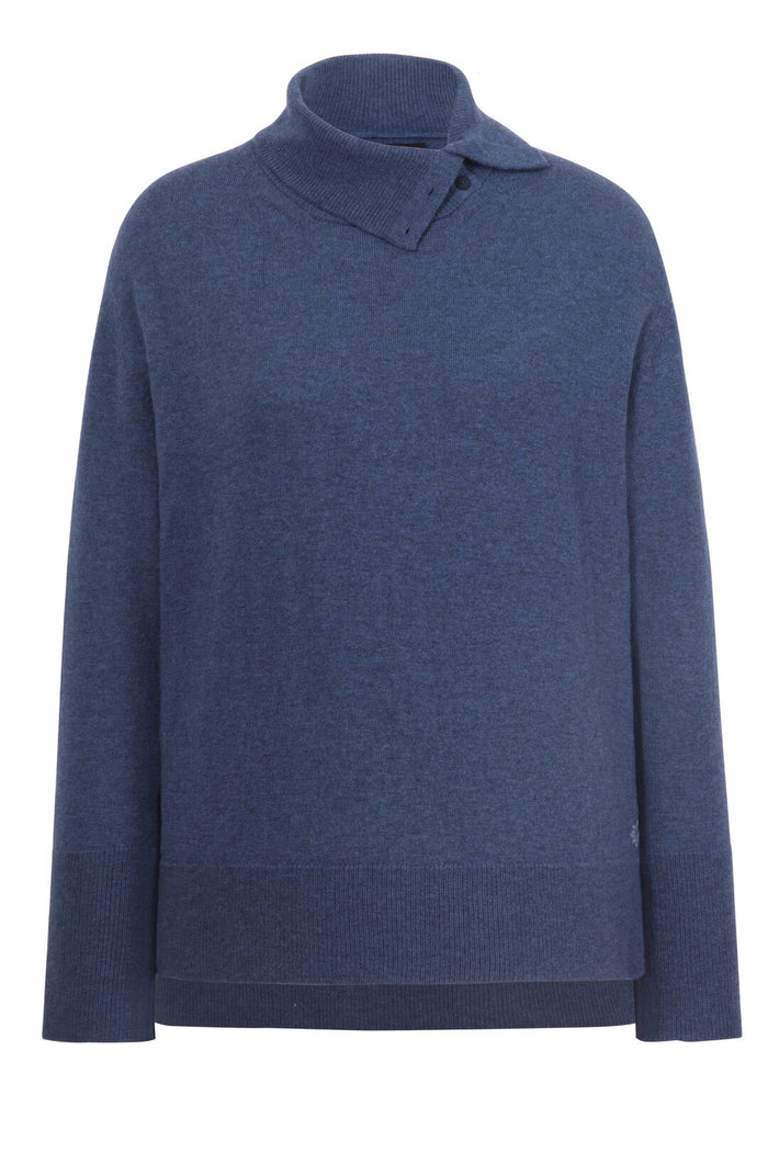 Rollneck Pullover Stoneblue