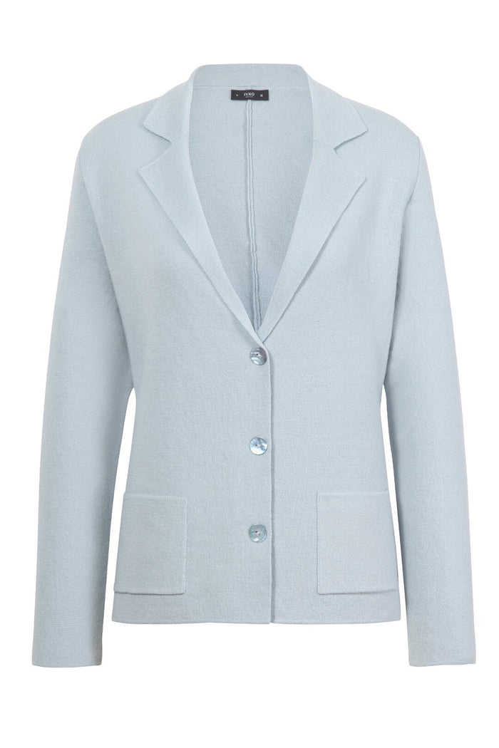 Knitted Jacket Sky Wash