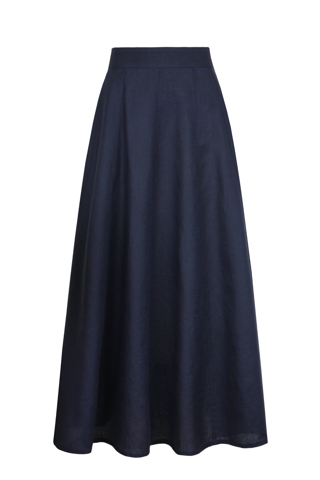 Linen Skirt - Navy Wash