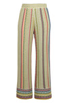 Knitted Pants, Retro Crochet Pattern Yellow Wash